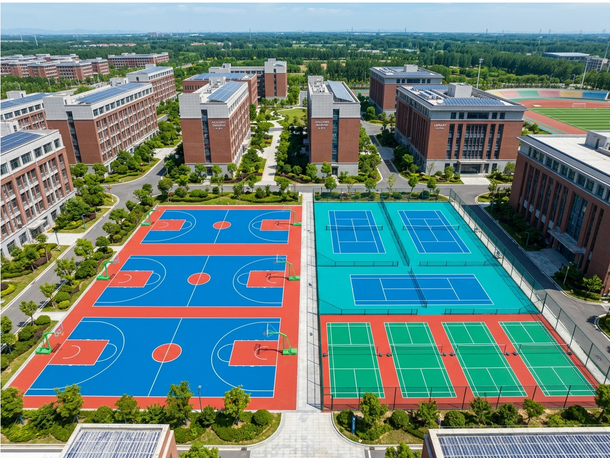 百色市硅PU球场硅PU球场 - 价格